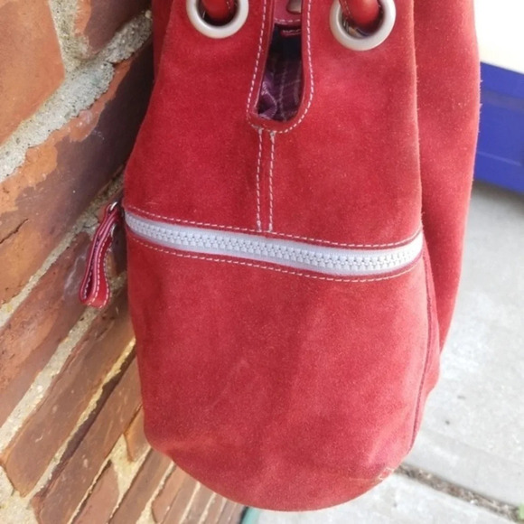 Cole‎ Haan gathered  suede satchel - Picture 3 of 11